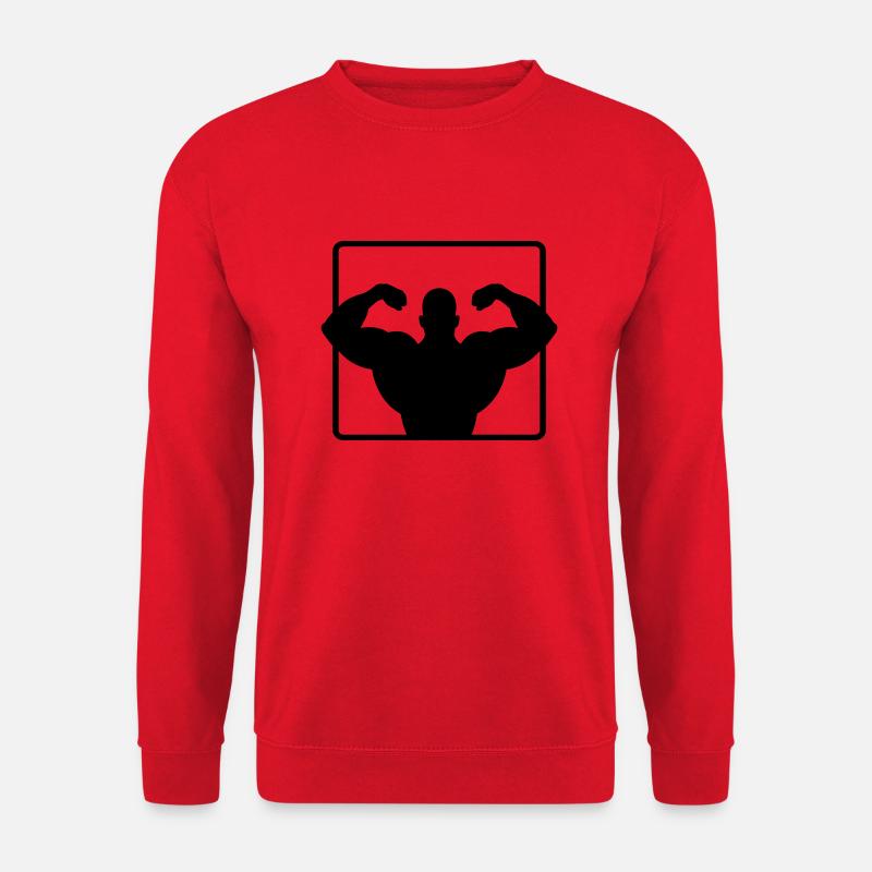 bodybuilder - Unisex Pullover - Rot