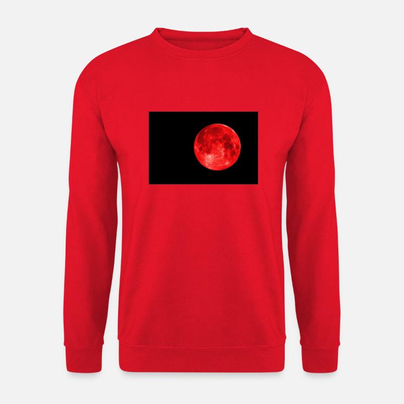 Roter Mond - Unisex Pullover - Rot
