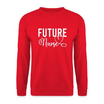 Nursing Registered Nurse Student RN - Unisex Sweatshirt - red - Front - Alina (178cm) & Michal (187cm)