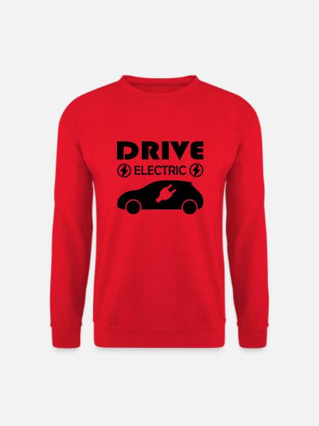 Electric Car Emobility - Unisex Pullover - Rot