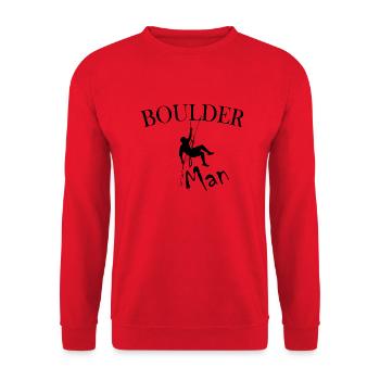 Bouldern Klettern Climbing - Unisex Pullover - Rot - Vorne - Alina (178cm) & Michal (187cm)