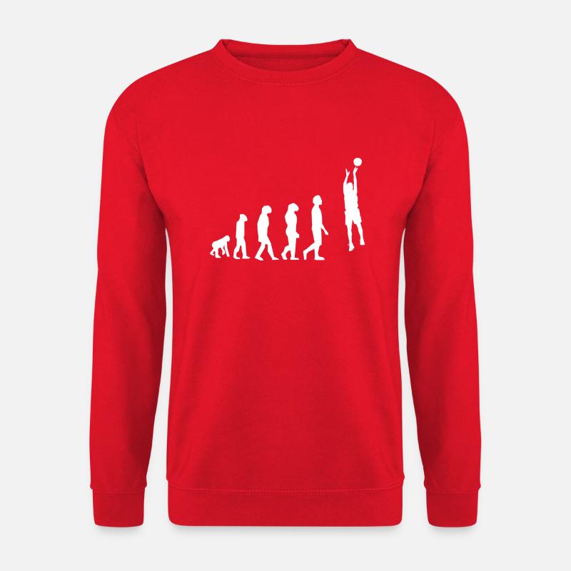 Basketball evolution - Unisex Sweatshirt - red