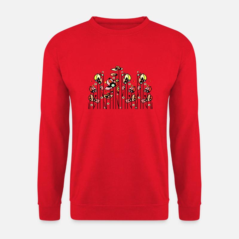 Blumen - Unisex Pullover - Rot