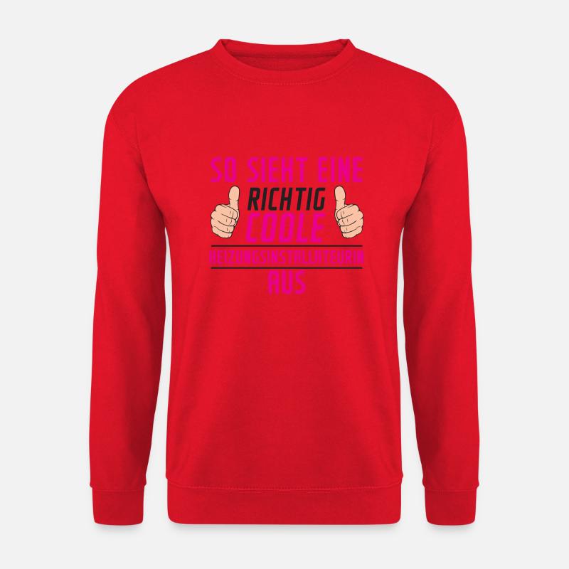 Heizungsinstallateurin | | | Heizung - Unisex Pullover - Rot