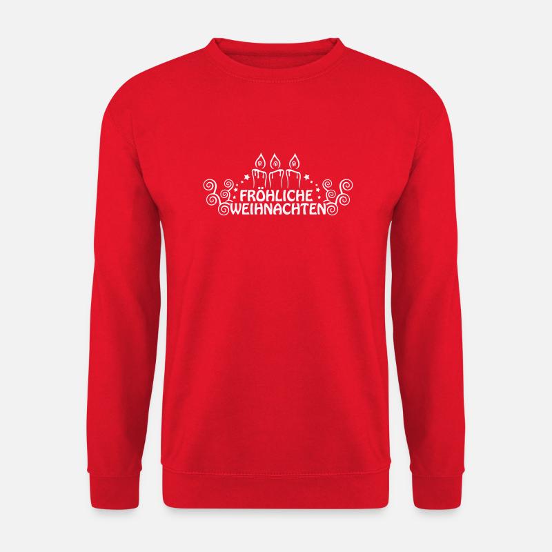 fröhliche weihnachten - Unisex Pullover - Rot