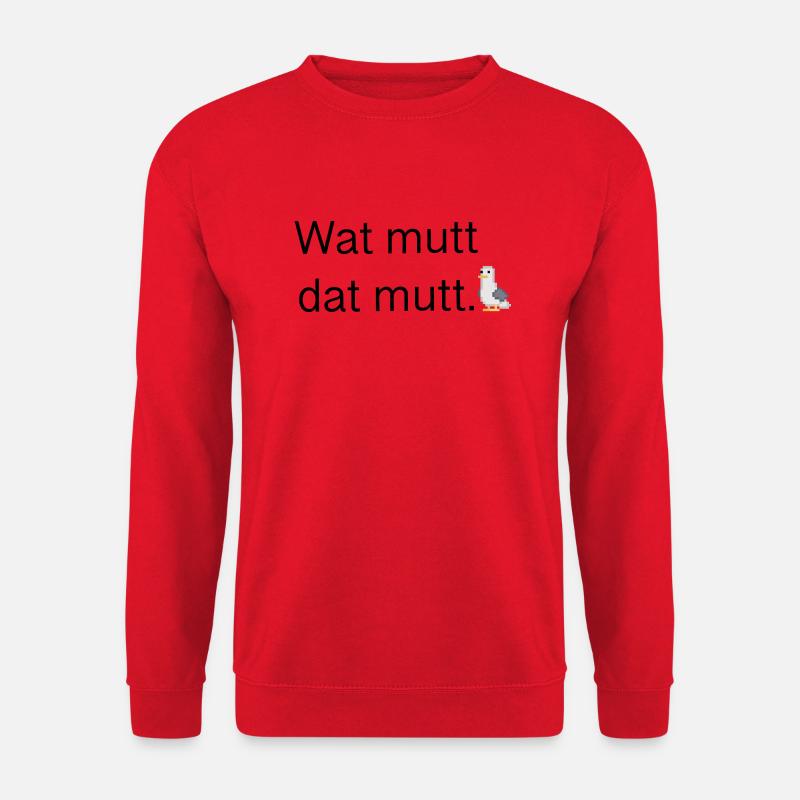 Wat mutt dat mutt - Unisex Pullover - Rot