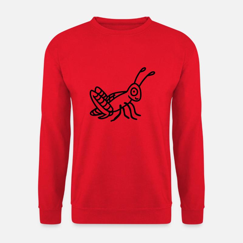Grasshopper - line - Unisex Sweatshirt - red