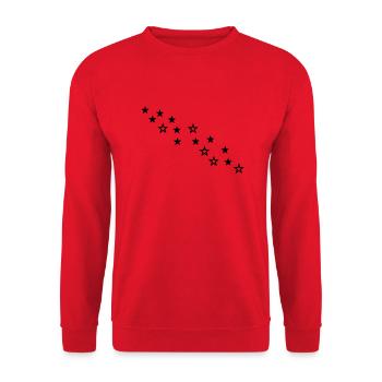 stars - Sweat-shirt Unisexe - rouge - Devant - Alina (178cm) & Michal (187cm)
