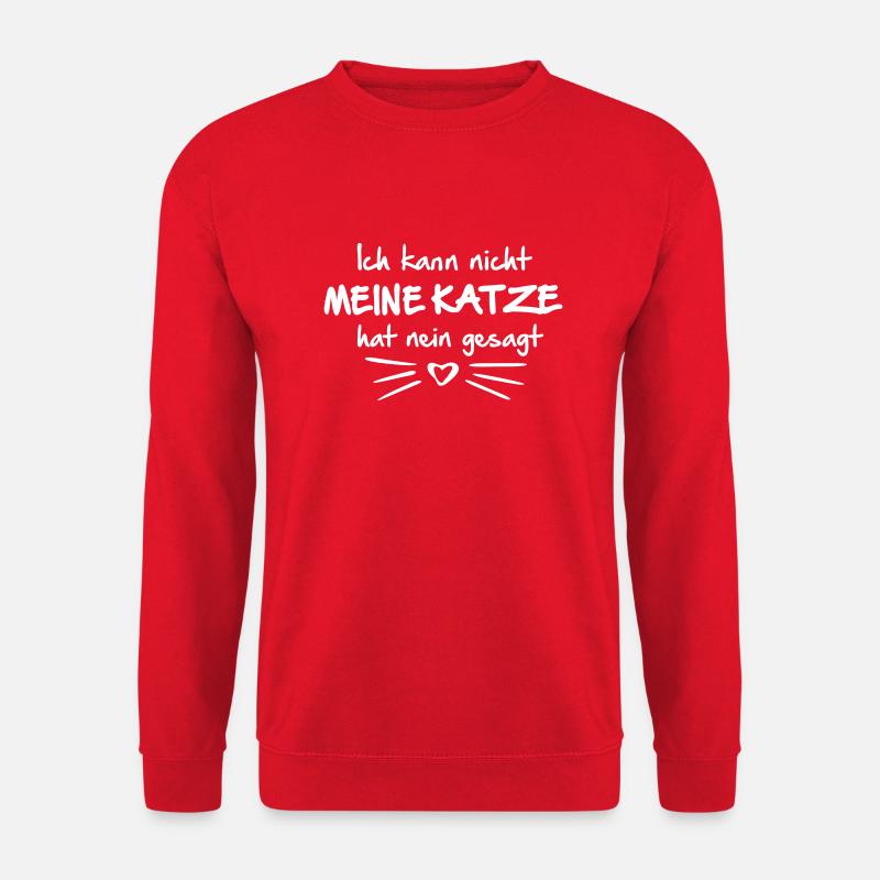 Katze hat nein gesagt - Unisex Pullover - Rot