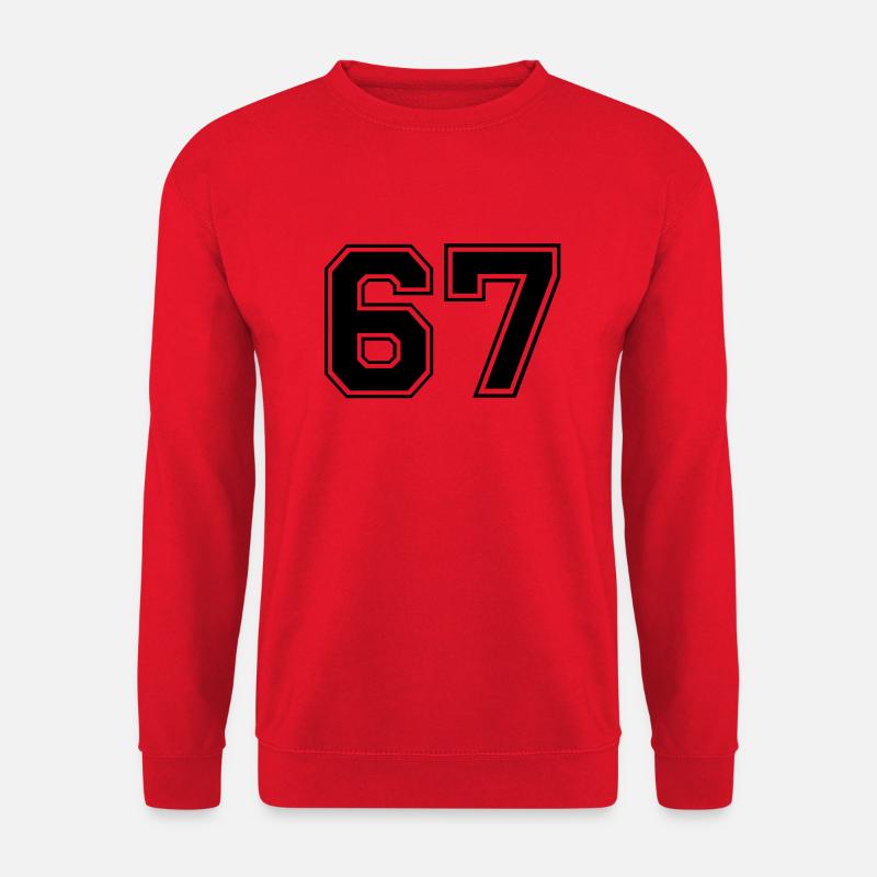 67 - Sweat-shirt Unisexe - rouge