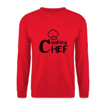 Cooking Chef - Unisex Pullover - Rot - Vorne - Alina (178cm) & Michal (187cm)