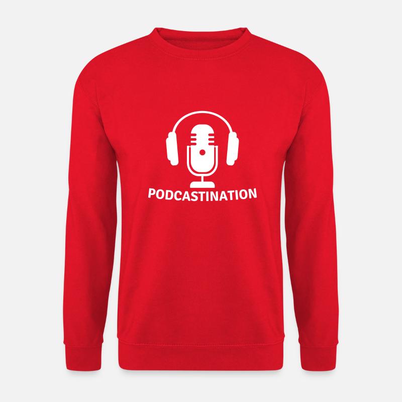 Podcast Procrastination Procrastinate Podcasters - Unisex Sweatshirt - red