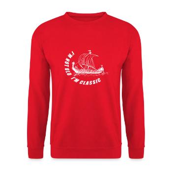 Je ne suis pas vieux, je suis classique drôle hommes &femmes - Sweat-shirt Unisexe - rouge - Devant - Alina (178cm) & Michal (187cm)