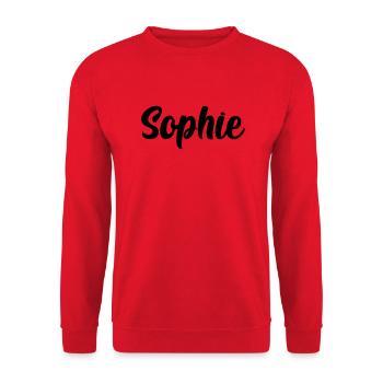 Sophie - Unisex Pullover - Rot - Vorne - Alina (178cm) & Michal (187cm)
