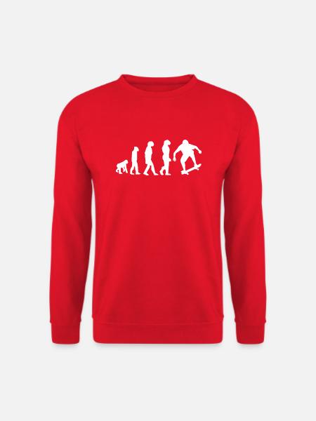évolution skate - Sweat-shirt Unisexe - rouge
