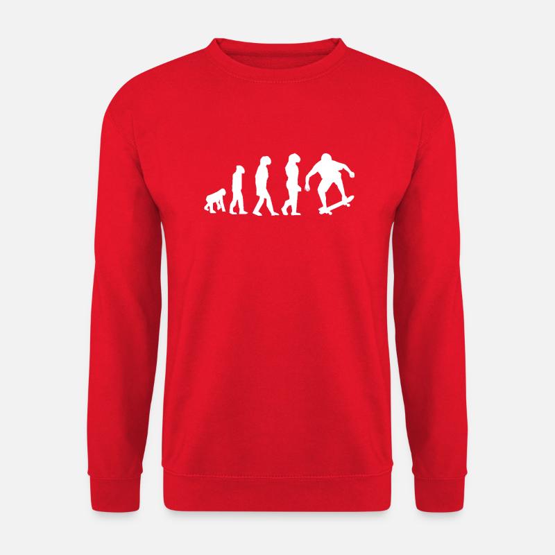 évolution skate - Sweat-shirt Unisexe - rouge