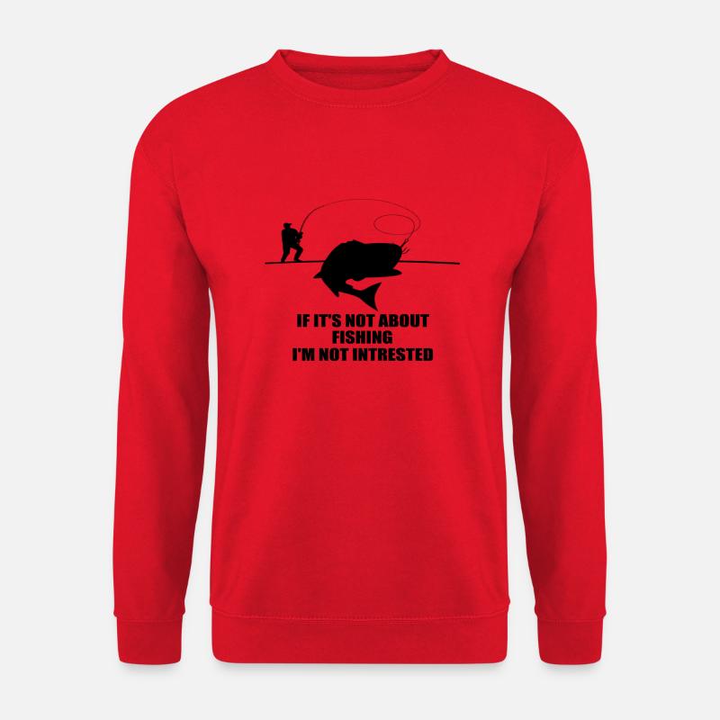 Angeln - Unisex Pullover - Rot