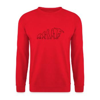 Skateboard Evolution Skateboarding Longboard Skate - Unisex Pullover - Rot - Vorne - Alina (178cm) & Michal (187cm)