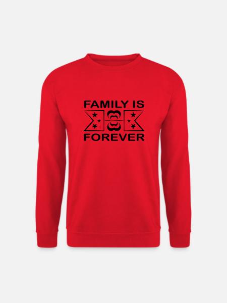 La famille est éternelle - Sweat-shirt Unisexe - rouge