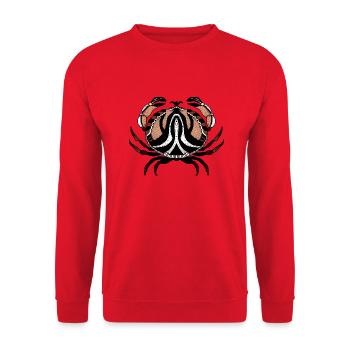 Crab - Unisex Sweatshirt - red - Front - Alina (178cm) & Michal (187cm)