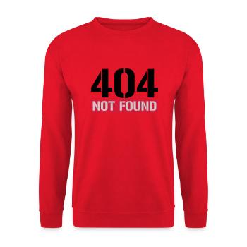 404 not found message - Unisex Sweatshirt - red - Front - Alina (178cm) & Michal (187cm)