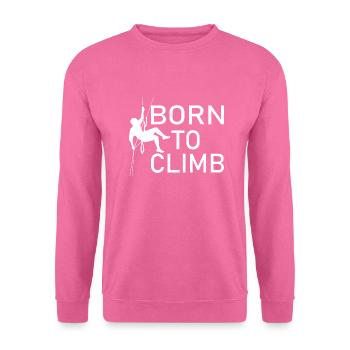 escalade - Sweat-shirt Unisexe - rose - Devant