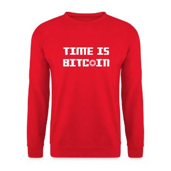 Bitcoin Trading Crypto Stocks - Sweat-shirt Unisexe - rouge - Devant - Alina (178cm) & Michal (187cm)