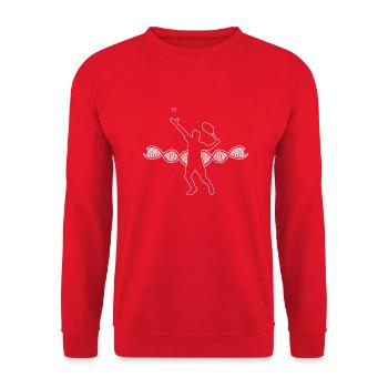 Club de tennis Joueurs de tennis Amateurs de tennis Tennis - Sweat-shirt Unisexe - rouge - Devant - Alina (178cm) & Michal (187cm)