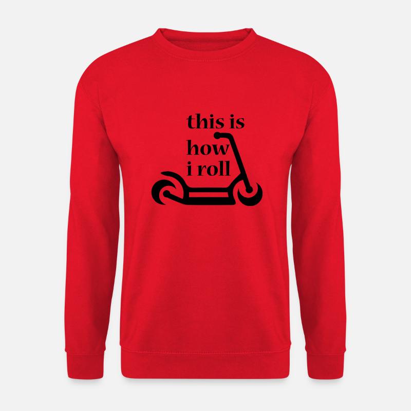 E-Scooter Scooter - Unisex Sweatshirt - red
