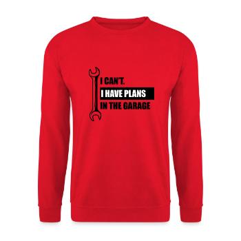 Artisan bricoleur Artisan Artisan Outil Construction - Sweat-shirt Unisexe - rouge - Devant - Alina (178cm) & Michal (187cm)