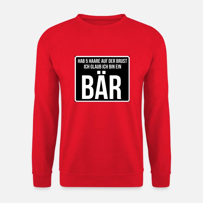 Ich bin ein Bär - Unisex Pullover - Rot