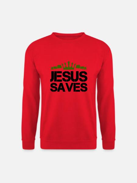 Jésus sauve - Sweat-shirt Unisexe - rouge