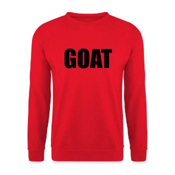 Greatest of all Time - Unisex Sweatshirt - red - Front - Alina (178cm) & Michal (187cm)