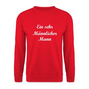 Mannheim Monnem Mannheimat - Unisex Sweatshirt - red - Front - Alina (178cm) & Michal (187cm)