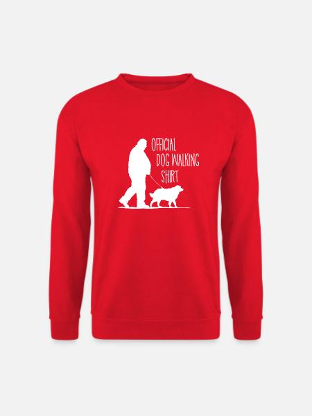 Official dog walking Shirt - Unisex Pullover - Rot