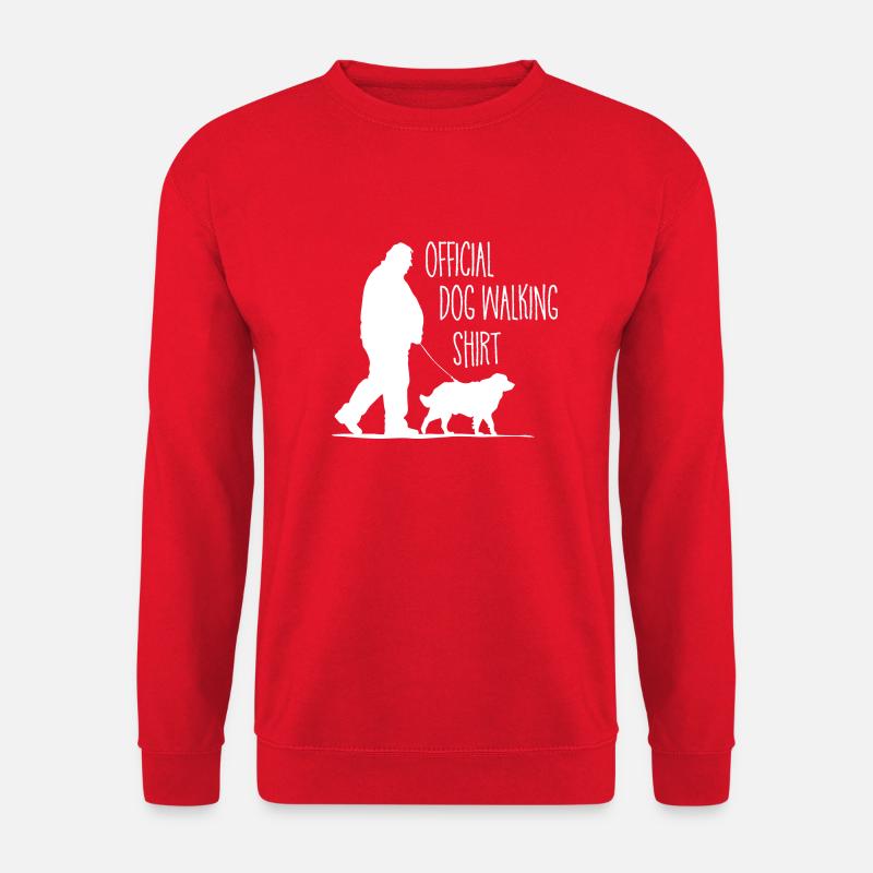 Official dog walking Shirt - Unisex Pullover - Rot