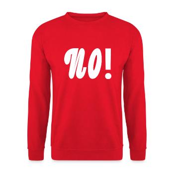 Non - Sweat-shirt Unisexe - rouge - Devant - Alina (178cm) & Michal (187cm)