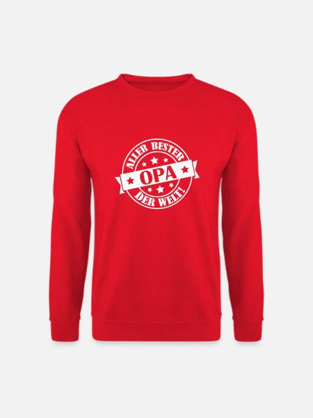 allerbester opa - Unisex Pullover - Rot