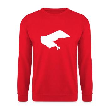 borkum insel - Unisex Pullover - Rot - Vorne - Alina (178cm) & Michal (187cm)