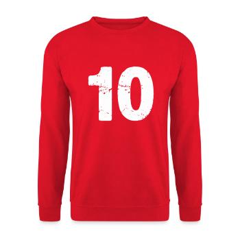 10 - Unisex Sweatshirt - red - Front - Alina (178cm) & Michal (187cm)