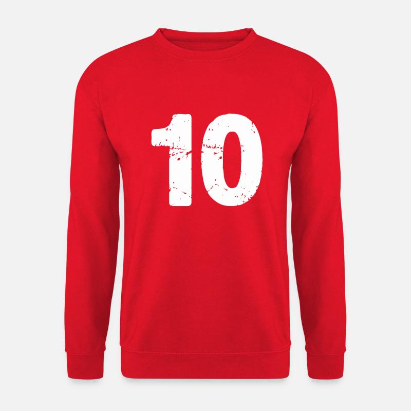 10 - Sweat-shirt Unisexe - rouge