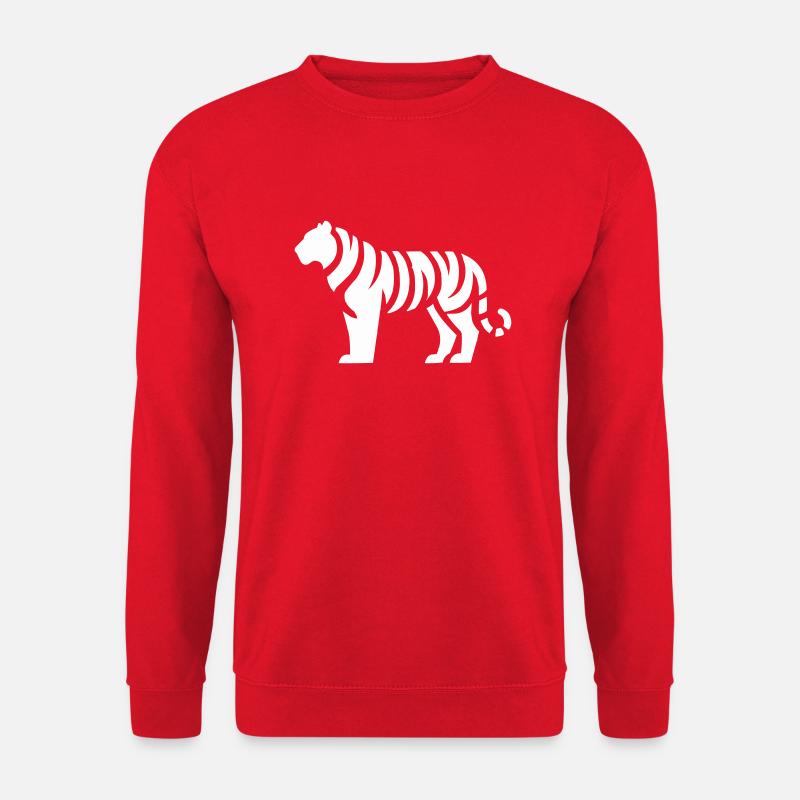 Tiger Animal - Unisex Sweatshirt - red
