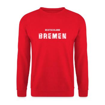 Allemagne Brême - Vintage Text Design - Sweat-shirt Unisexe - rouge - Devant - Alina (178cm) & Michal (187cm)