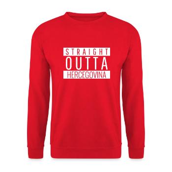 HRVATSKA MAJICA - Unisex Pullover - Rot - Vorne - Alina (178cm) & Michal (187cm)