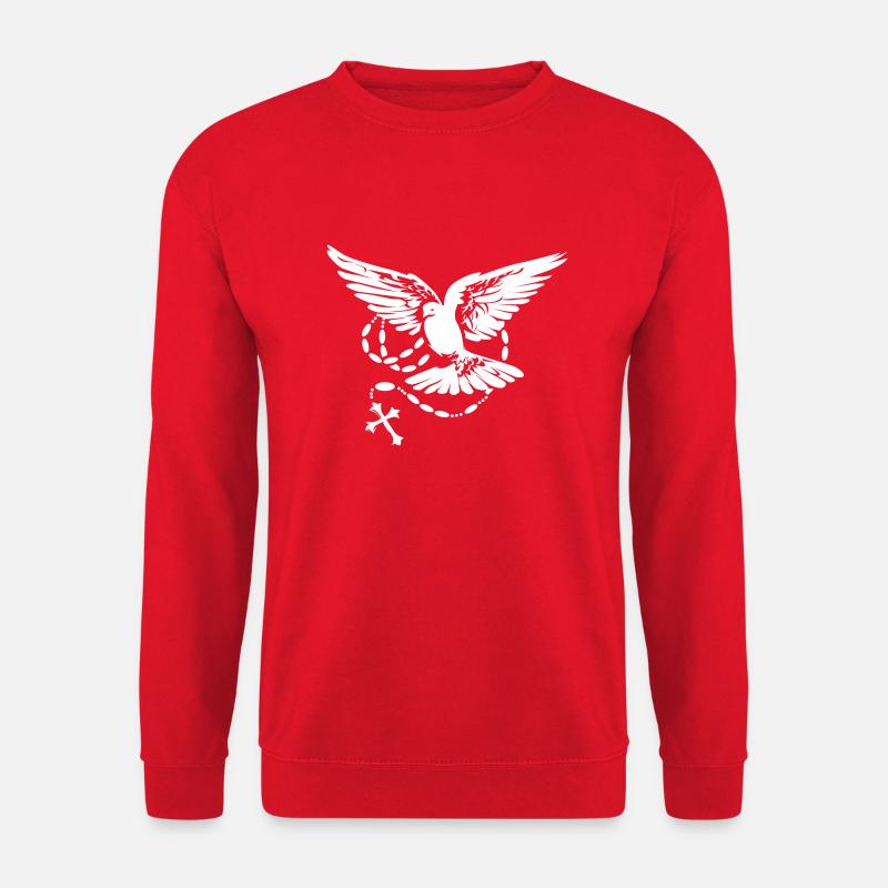 taube heiliger geist - Unisex Pullover - Rot