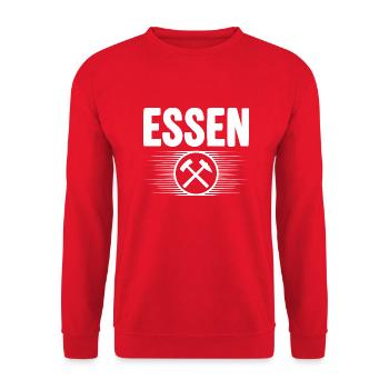 Essen Glueck auf Bergbau - Unisex Pullover - Rot - Vorne - Alina (178cm) & Michal (187cm)