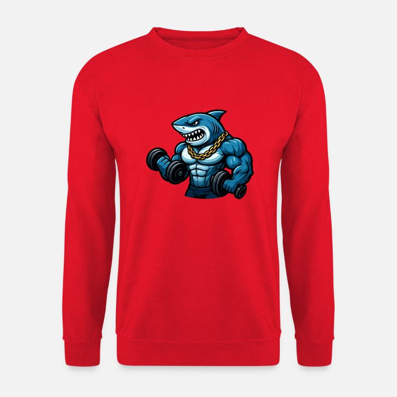 hai bodybuilder comic - Unisex Pullover - Rot