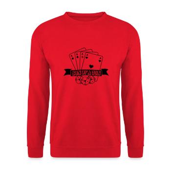 Son of a gun - Unisex Pullover - Rot - Vorne - Alina (178cm) & Michal (187cm)