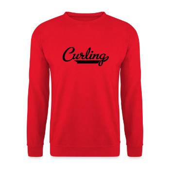 Curling - Unisex Pullover - Rot - Vorne - Alina (178cm) & Michal (187cm)