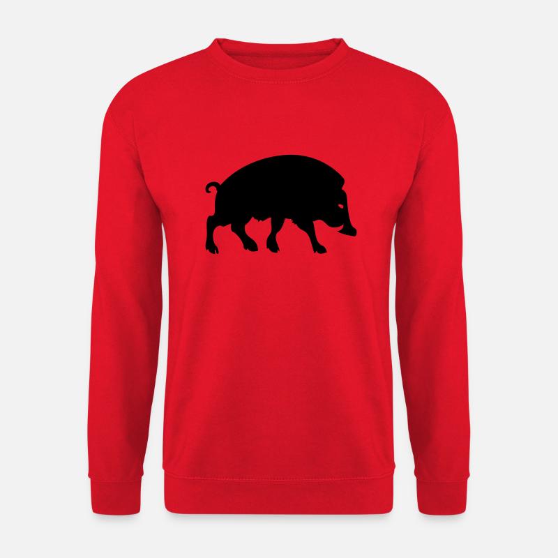 Wildschwein Arverne keltisches gallisches Symbol - Unisex Pullover - Rot